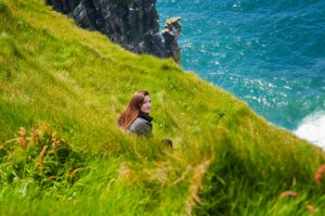 Hanna at the Cliffs of Moher